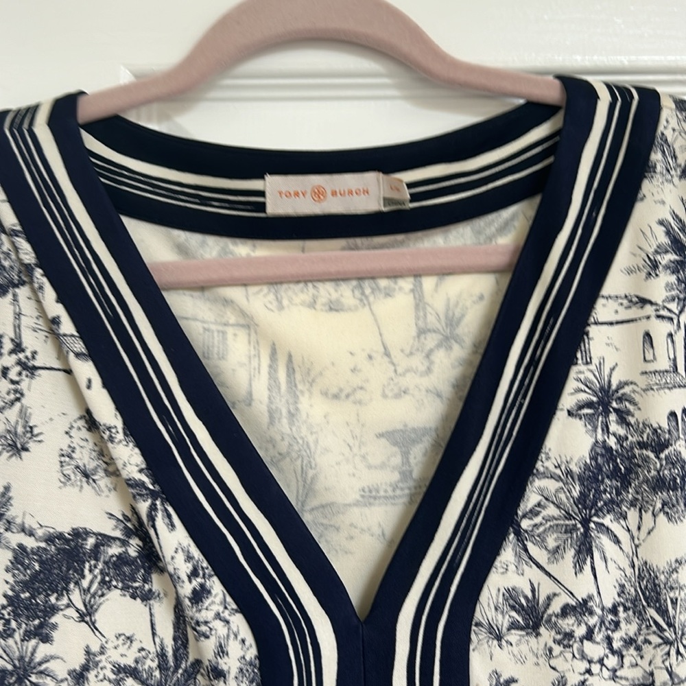 Tory Burch (stained) Dress size Large 100% silk - Picture 2 of 5